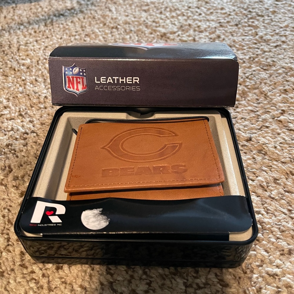 Genuine Leather Chicago Bears Wallet